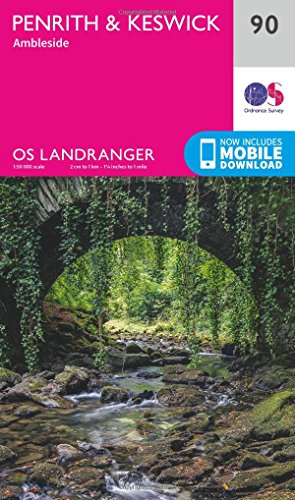 Penrith & Keswick (OS Landranger Map, Band 90) von Ordnance Survey