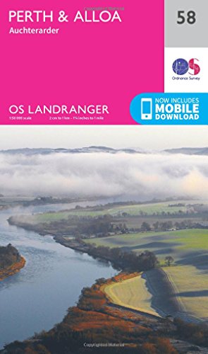 Perth & Alloa, Auchterarder 1 : 50 000 (OS Landranger Map, Band 58)