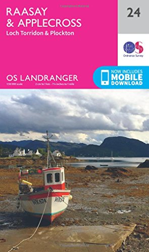 Raasay & Applecross, Loch Torridon & Plockton (OS Landranger Map, Band 24)