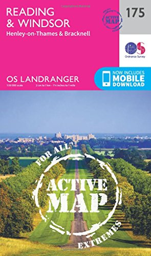 Reading, Windsor, Henley-on-Thames & Bracknell (OS Landranger Active Map, Band 175) von Ordnance Survey