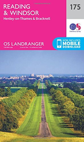 Reading, Windsor, Henley-on-Thames & Bracknell (OS Landranger Map, Band 175)