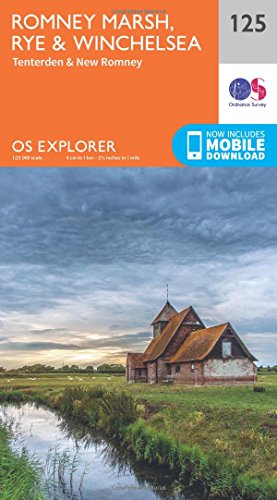 Romney Marsh, Rye and Winchelsea (OS Explorer Map, Band 125)