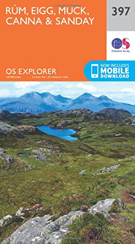 Rum, Eigg, Muck, Canna and Sanday (OS Explorer Map, Band 397)
