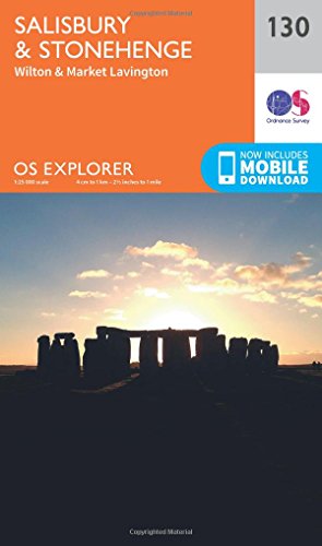 Salisbury and Stonehenge (OS Explorer Map, Band 130) von Ordnance Survey