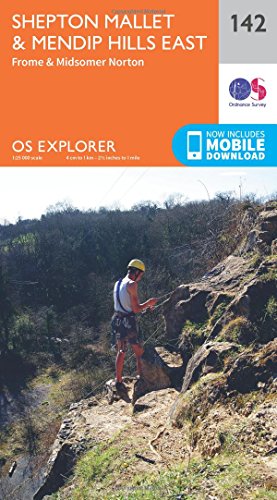Shepton Mallet and Mendip Hills East (OS Explorer Map, Band 142) von ORDNANCE SURVEY
