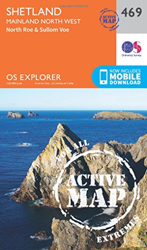 Shetland - Mainland North West (OS Explorer Active Map, Band 469)