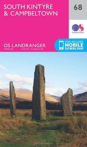 South Kintyre & Campbeltown (OS Landranger Map, Band 68)