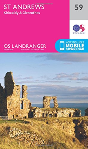 St Andrews, Kirkcaldy & Glenrothes (OS Landranger Map, Band 59)