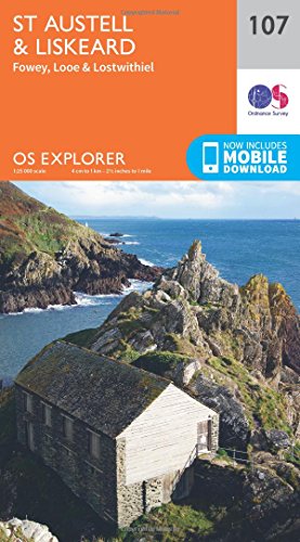 St.Austell, Liskeard, Fowey, Looe and Lostwithiel (OS Explorer Map, Band 107)