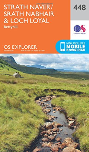 Strath Naver / Strath Nabhair and Loch Loyal (OS Explorer Map, Band 448)