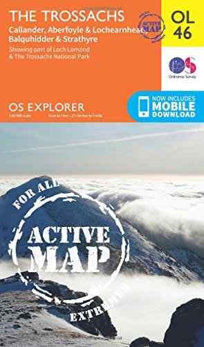 The Trossachs, Callander, Aberfoyle & Lochearnhead, Balquhidder & Strathyre (OS Explorer Map Active)