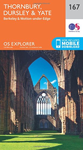 Thornbury, Dursley and Yate (OS Explorer Map, Band 167)