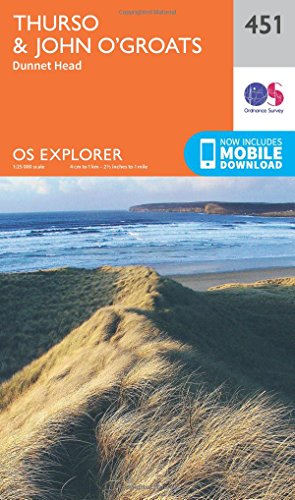 Thurso and John O'Groats (OS Explorer Map, Band 451)