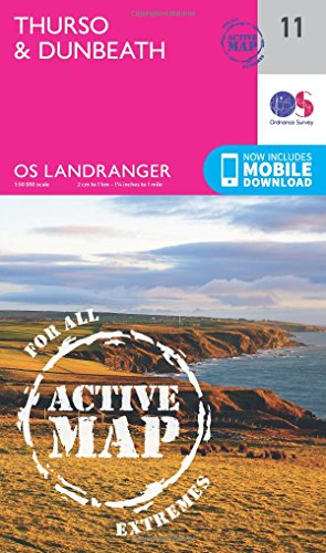 Thurso & Dunbeath (OS Landranger Active Map, Band 11) von Ordnance Survey