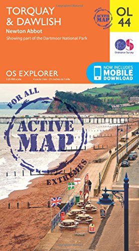 Torquay & Dawlish, Newton Abbot (OS Explorer Map Active) von Ordnance Survey