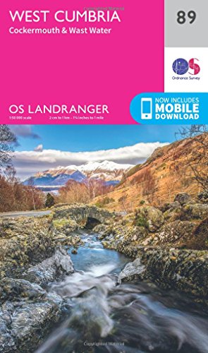 West Cumbria, Cockermouth & Wast Water (OS Landranger Map, Band 89)
