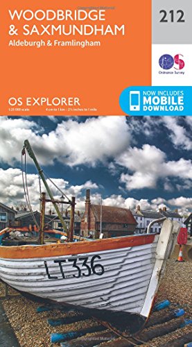 Woodbridge and Saxmundham (OS Explorer Map, Band 212)