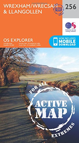 Wrexham (OS Explorer Active Map, Band 256) von Ordnance Survey
