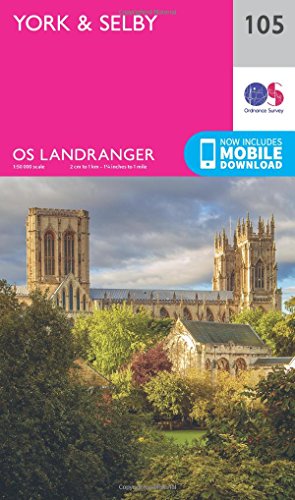 York & Selby (OS Landranger Map, Band 105) von Ordnance Survey