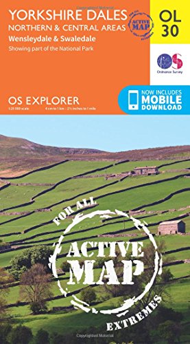Yorkshire Dales Northern & Central (OS Explorer Active Map)