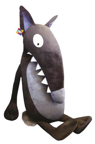 Le loup - Peluche Luxe 1,30m von AUZOU