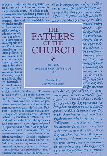 Homilies on Leviticus, 1-16: Vol. 83 (The Fathers of the Church, Band 83)