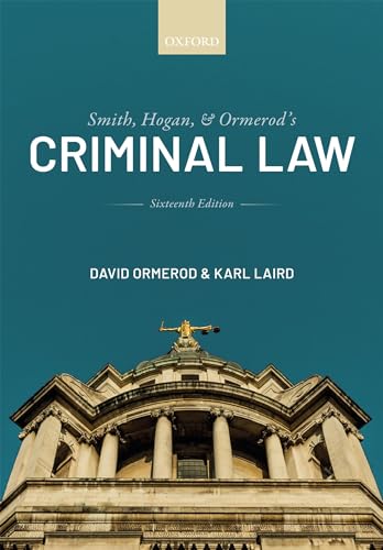 Smith, Hogan, and Ormerod's Criminal Law von Oxford University Press