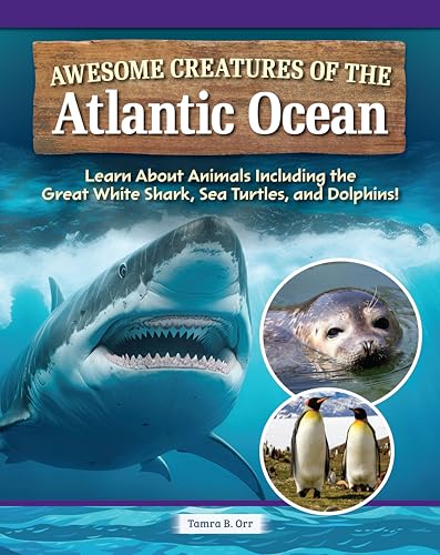 Awesome Creatures of the Atlantic Ocean: Learn about Animals Including the Great White Shark, Sea Turtles, and Dolphins! von Curious Fox Books