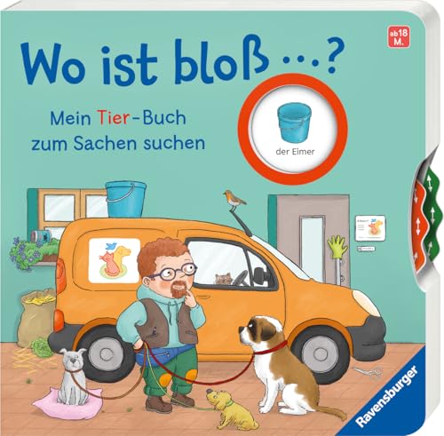 Mein Tier-Buch zum Sachen suchen - Spielbuch mit lustigen Drehscheiben für Kinder ab 18 Monaten