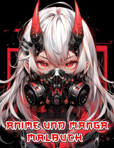 Anime Und Manga Malbuch: Begeben Sie sich auf eine künstlerische Odyssee durch japanische Porträts mit Wölfen, Drachen, Schlangen ... Inner Artist Perfektes Geschenk Halloween Weihnachten von Independently published