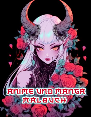 Anime Und Manga Malbuch: Begeben Sie sich auf eine künstlerische Odyssee durch japanische Porträts mit Wölfen, Drachen, Schlangen ... Inner Artist Perfektes Geschenk Halloween Weihnachten