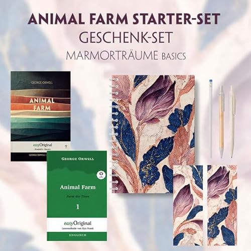Animal Farm Starter-Paket Geschenkset 2 Bücher (mit Audio-Online) + Marmorträume Schreibset Basics: Animal Farm Starter-Paket Geschenkset 2 Bücher ... - Lesemethode von Ilya Frank) von EasyOriginal Verlag