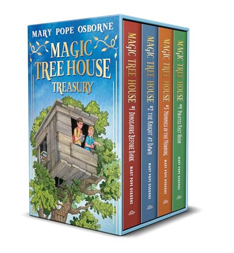 Magic Tree House 1-4 Treasury Boxed Set: Dinosaurs Before Dark / the Knight at Dawn / Mummies in the Morning / Pirates Past Noon (Magic Tree House (R)) von Random House Books for Young Readers
