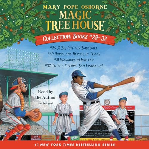 Magic Tree House Collection: Books 29-32: A Big Day for Baseball; Hurricane Heroes in Texas; Warriors in Winter; To the Future, Ben Franklin! (Magic Tree House (R))