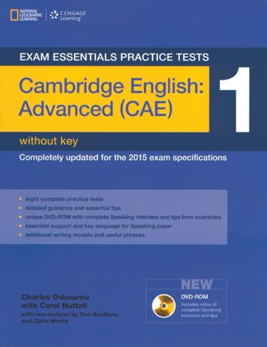 Exam Essentials Practice Tests - 2nd edition - Cambridge English: Advanced (CAE): Practice Tests 1 - Practice Tests without Key, with DVD-ROM