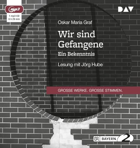 Wir sind Gefangene. Ein Bekenntnis: Lesung mit Jörg Hube (1 mp3-CD) von Audio Verlag Der GmbH