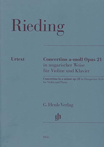 Concertino in ungarischer Weise a-moll op. 21; Violine und Klavier: Besetzung: Violine und Klavier (G. Henle Urtext-Ausgabe)
