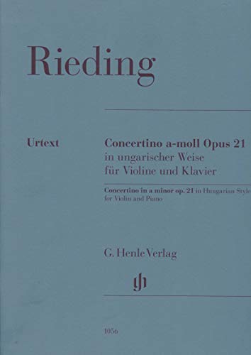 Concertino in ungarischer Weise a-moll op. 21; Violine und Klavier: Besetzung: Violine und Klavier (G. Henle Urtext-Ausgabe) von G. Henle Verlag