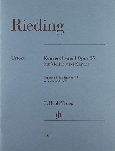 Violinkonzert h-moll op. 35 für Violine und Klavier: Instrumentation: Violin and Piano, Violin Concertos (G. Henle Urtext-Ausgabe)