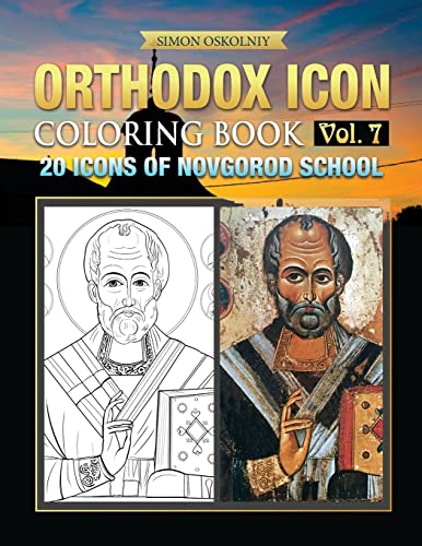 Orthodox Icon Coloring Book Vol. 7: 20 Icons of Novgorod School von Trinity Press