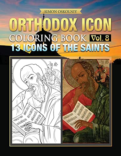 Orthodox Icon Coloring Book Vol. 8: 13 Icons of the Saints von Trinity Press