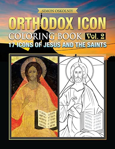 Orthodox Icon Coloring Book Vol.2: 17 Icons of Jesus and The Saints von Trinity Press