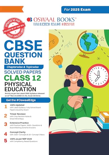 CBSE Question Bank Chapterwise and Topicwise SOLVED PAPERS_Class 12_Physical Education_For Exam 2024-25 von Oswaal Books And Learning Pvt Ltd