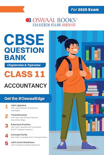 Oswaal CBSE Question Bank Class 11 Accountancy, Chapterwise and Topicwise Solved Papers For 2025 Exams von Oswaal Books And Learning Pvt Ltd