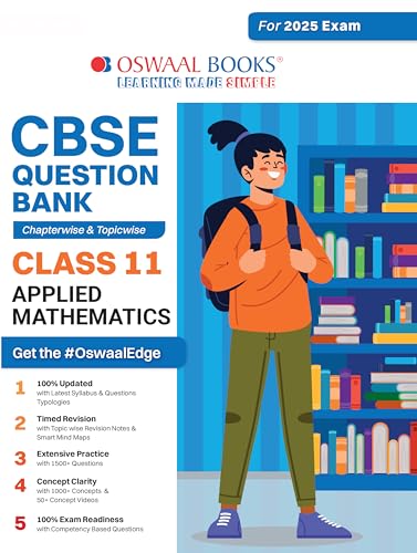 Oswaal CBSE Question Bank Class 11 Applied Mathematics, Chapterwise and Topicwise Solved Papers For 2025 Exams von Oswaal Books And Learning Pvt Ltd