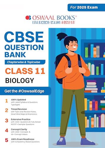 Oswaal CBSE Question Bank Class 11 Biology, Chapterwise and Topicwise Solved Papers For 2025 Exams von Oswaal Books And Learning Pvt Ltd