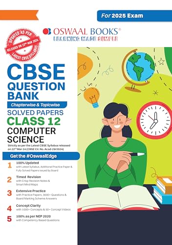 Oswaal CBSE Question Bank Class 12 Computer Science, Chapterwise and Topicwise Solved Papers For Board Exams 2025 von Oswaal Books And Learning Pvt Ltd