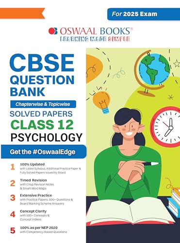 Oswaal CBSE Question Bank Class 12 Psychology, Chapterwise and Topicwise Solved Papers For Board Exams 2025 von Oswaal Books And Learning Pvt Ltd