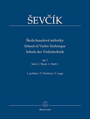 Schule der Violintechnik (s kola houslové techniky) op. 1, Heft 1: 1. Lage von Bärenreiter