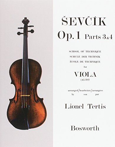 Sevcik Viola Sudies. Op. 1 Part 3 & 4. Schule der Technik für Viola: Sevcik Viola Studies